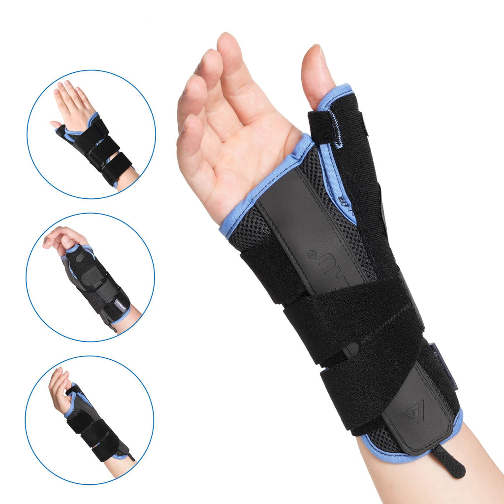 Attelle de poignet avec soutien du pouce pour soulager les douleurs liées à l'arthrite, les entorses et la stabilisation de la main