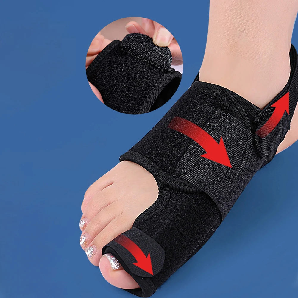 Attelle correcteur et protection d'hallux valgus avec barre en aluminium intégré