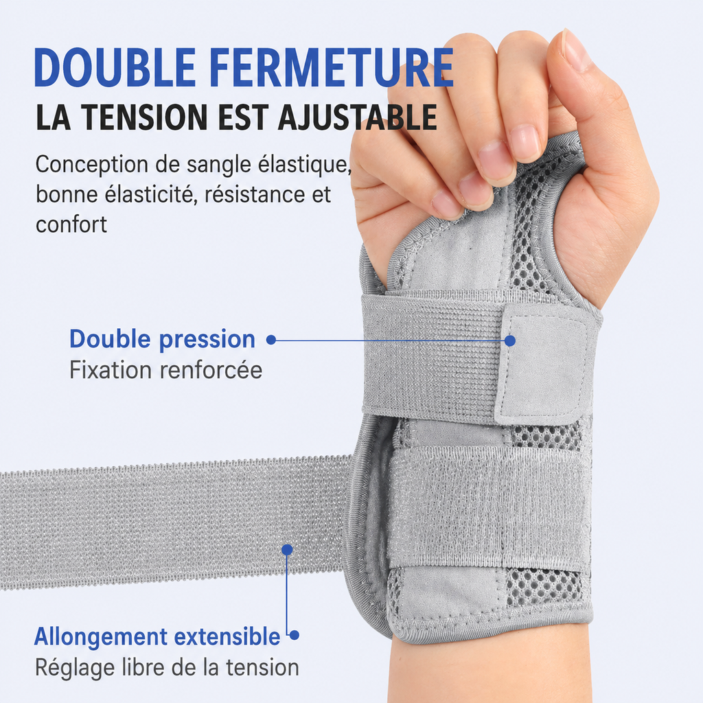 Protège poignet à double sangle réglable