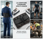 Ceinture lombaire respirante pour les douleurs de hernie discale ou de sciatique
