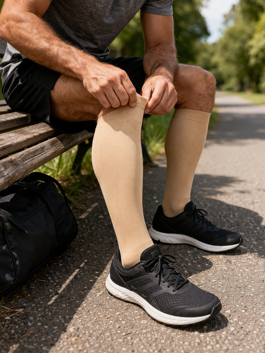 Chaussettes de compression longues, classe 3 (34-46mmHg)