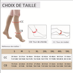 Chaussettes de compression longues, classe 2 (20-30mmHg)