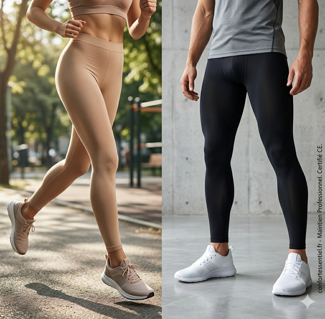 Leggings de compression, classe 3 (36-46mmHg)
