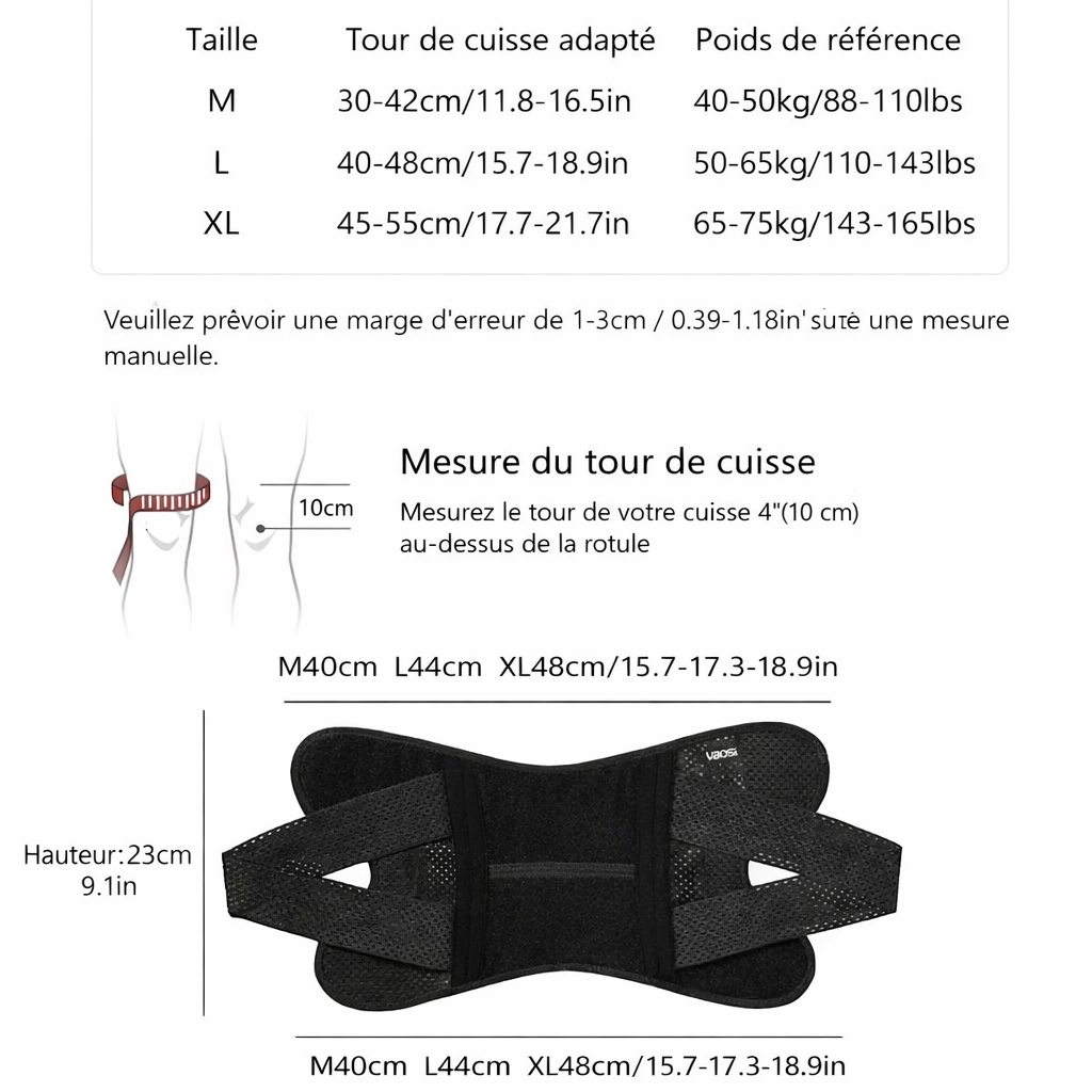 Genouillère de Compression Performance