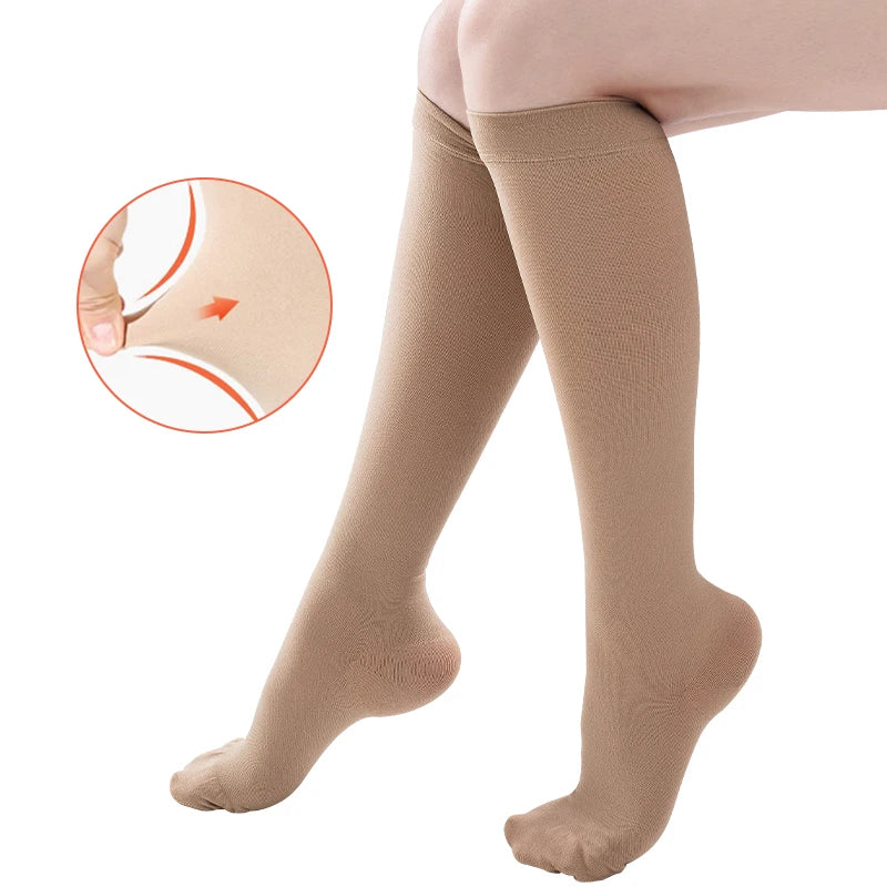 Chaussettes de compression longues, classe 3 (34-46mmHg)